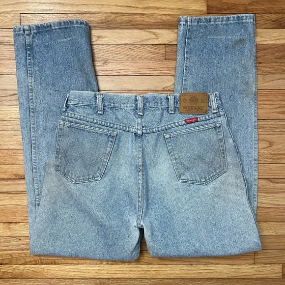Vintage WRANGLER Distressed Jeans 34 x 32 - Picture 13 of 15